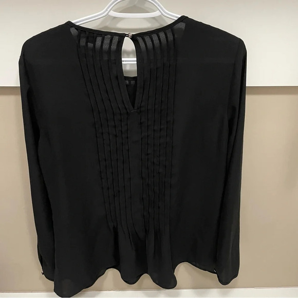 Banana Republic- Women’s  Small Black Chiffon Blouse - Picture 3 of 9